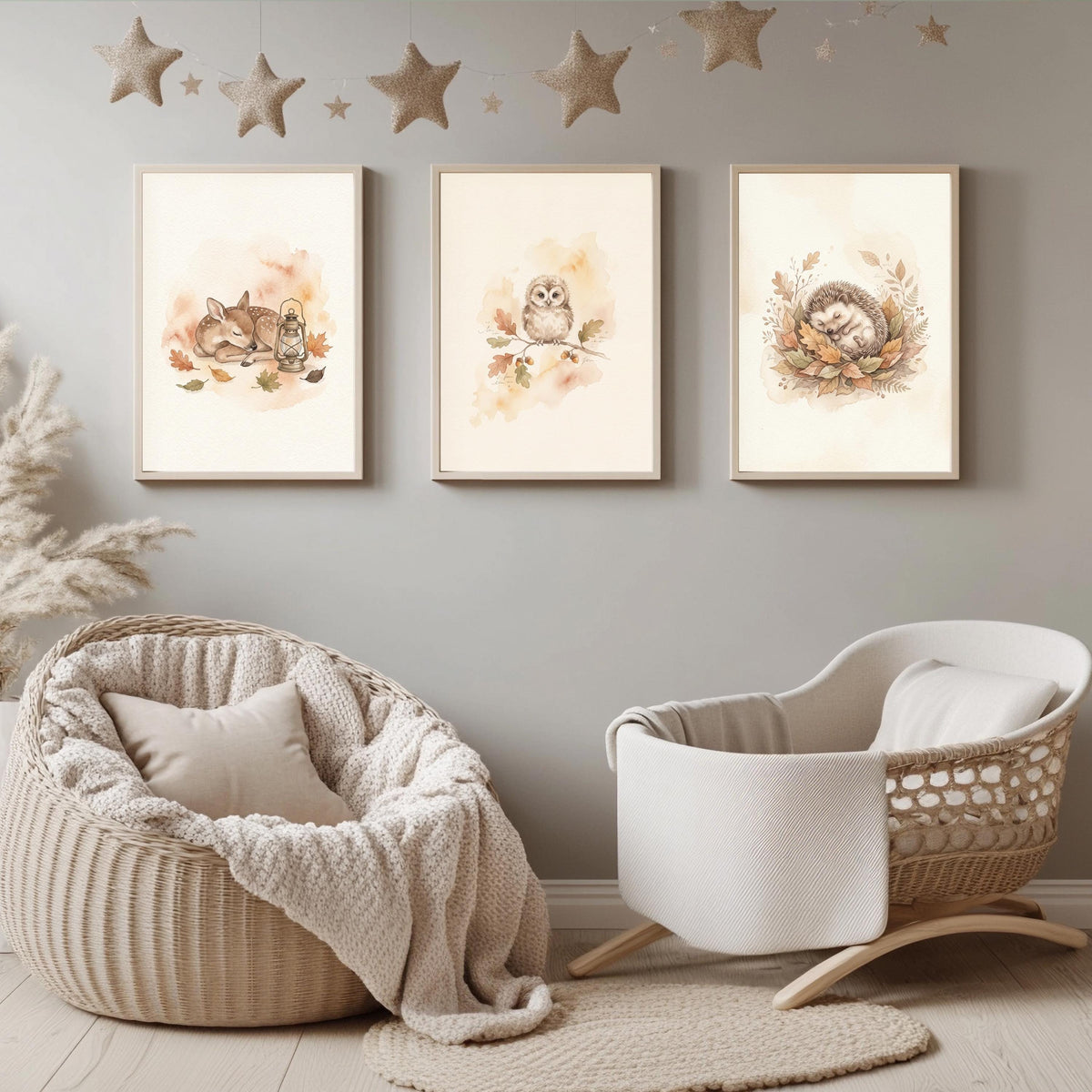 Herbst-Waldtiere Poster Set – Produktansicht 1