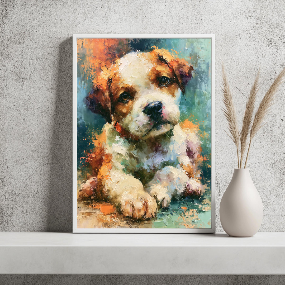 Karamell Welpe Poster – Produktansicht 2