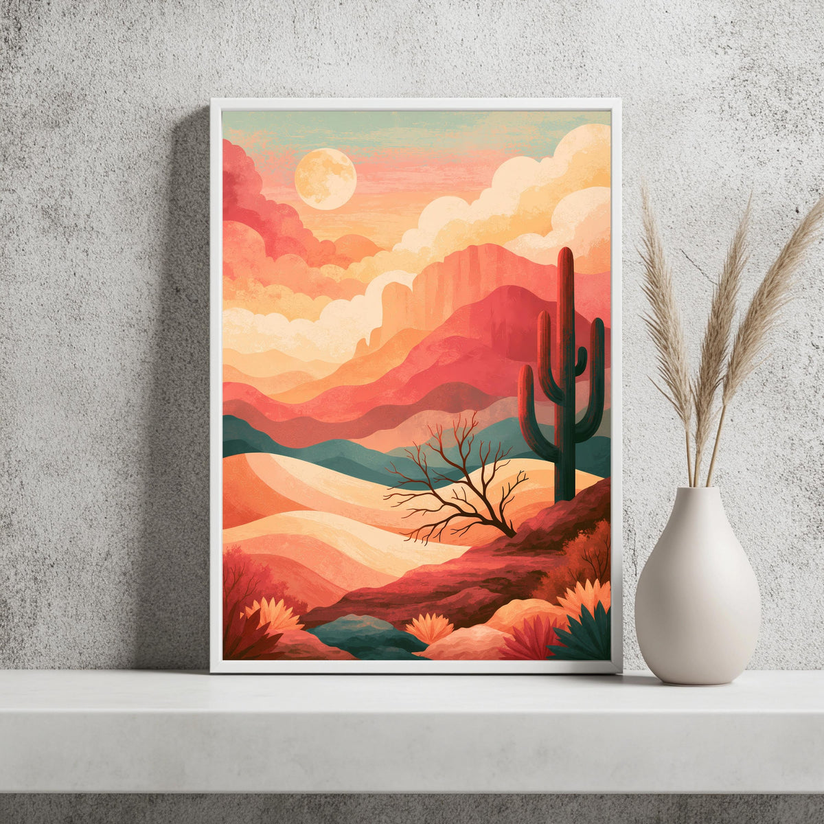 Berg Minimalistisch Poster Set – Produktansicht 3