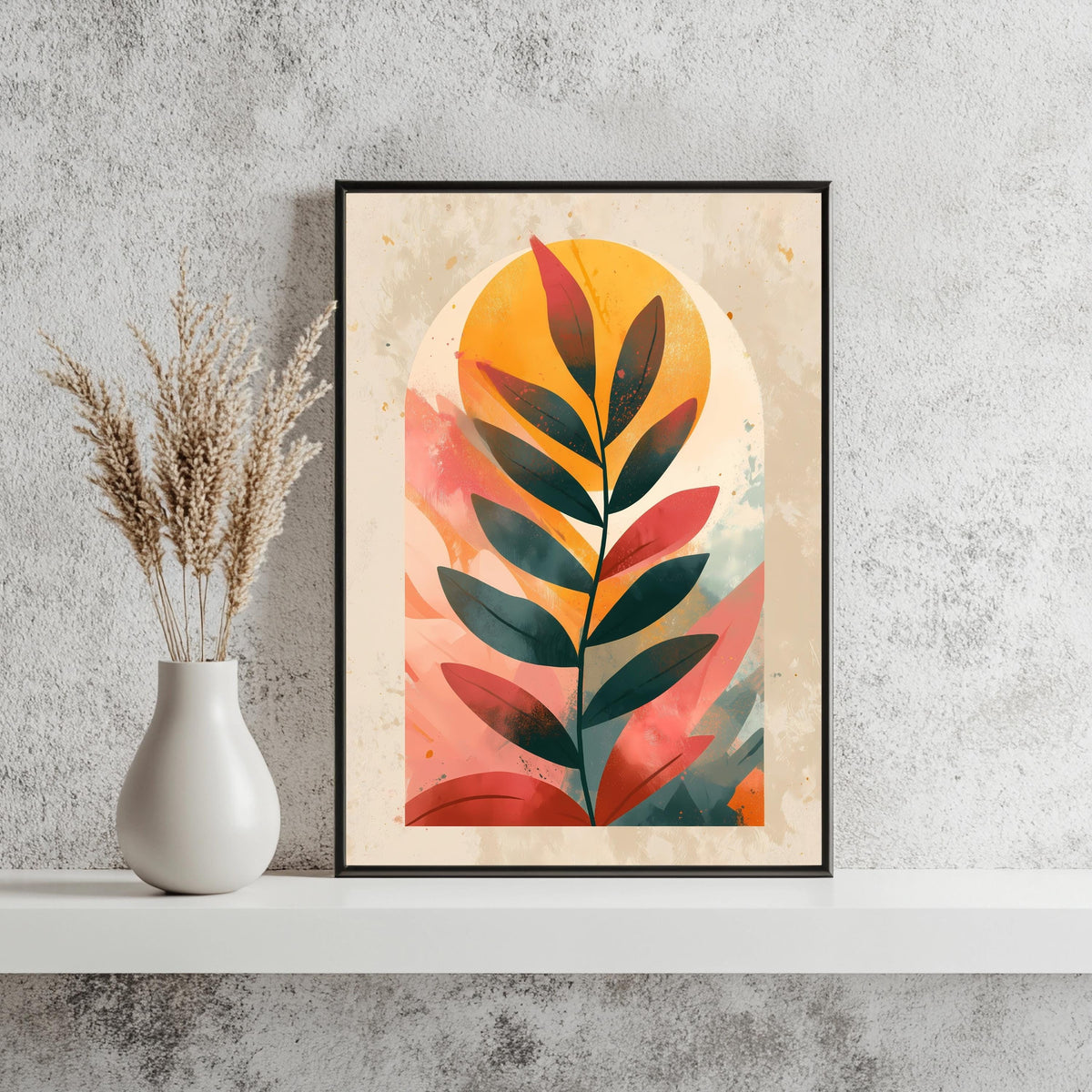 Blatt Minimalistisch Poster – Produktansicht 3