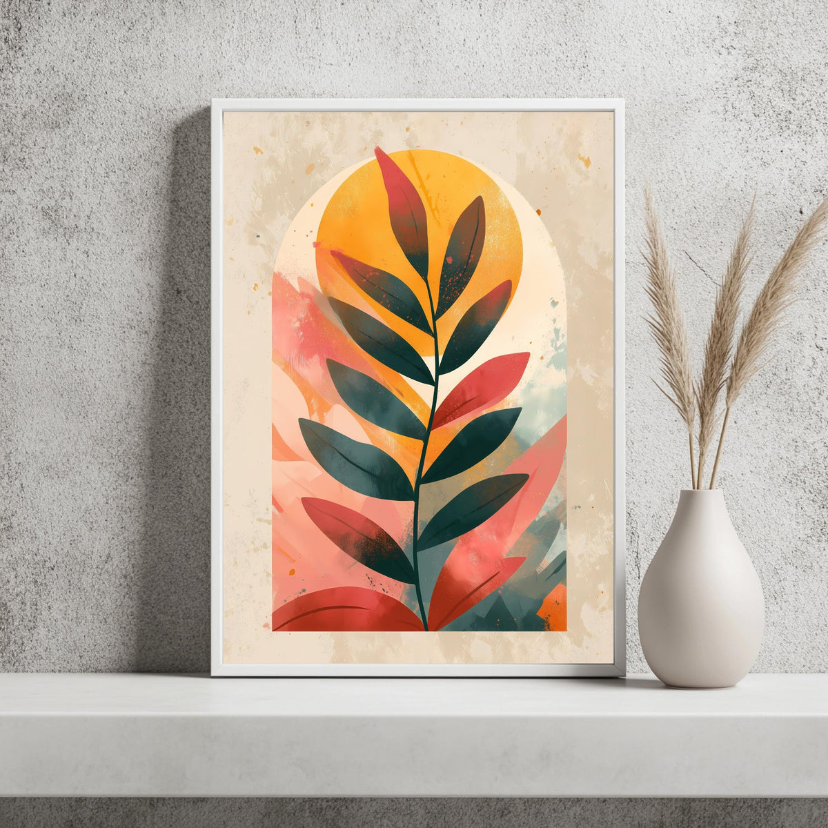 Blatt Minimalistisch Poster – Produktansicht 2