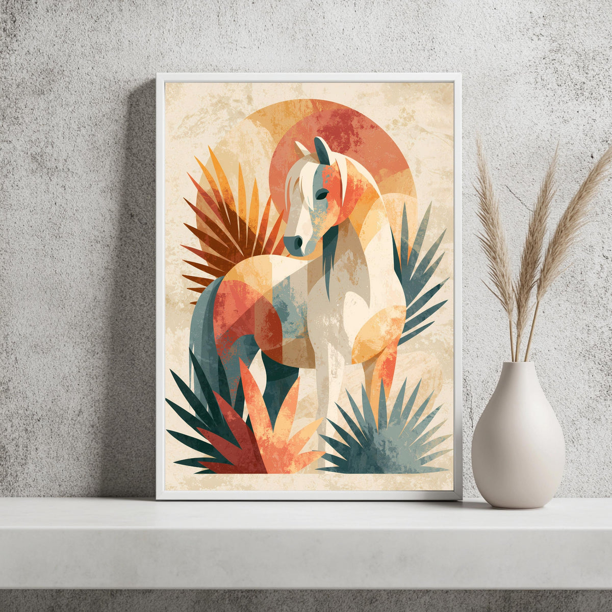 Abstraktes Pferd Poster – Produktansicht 2