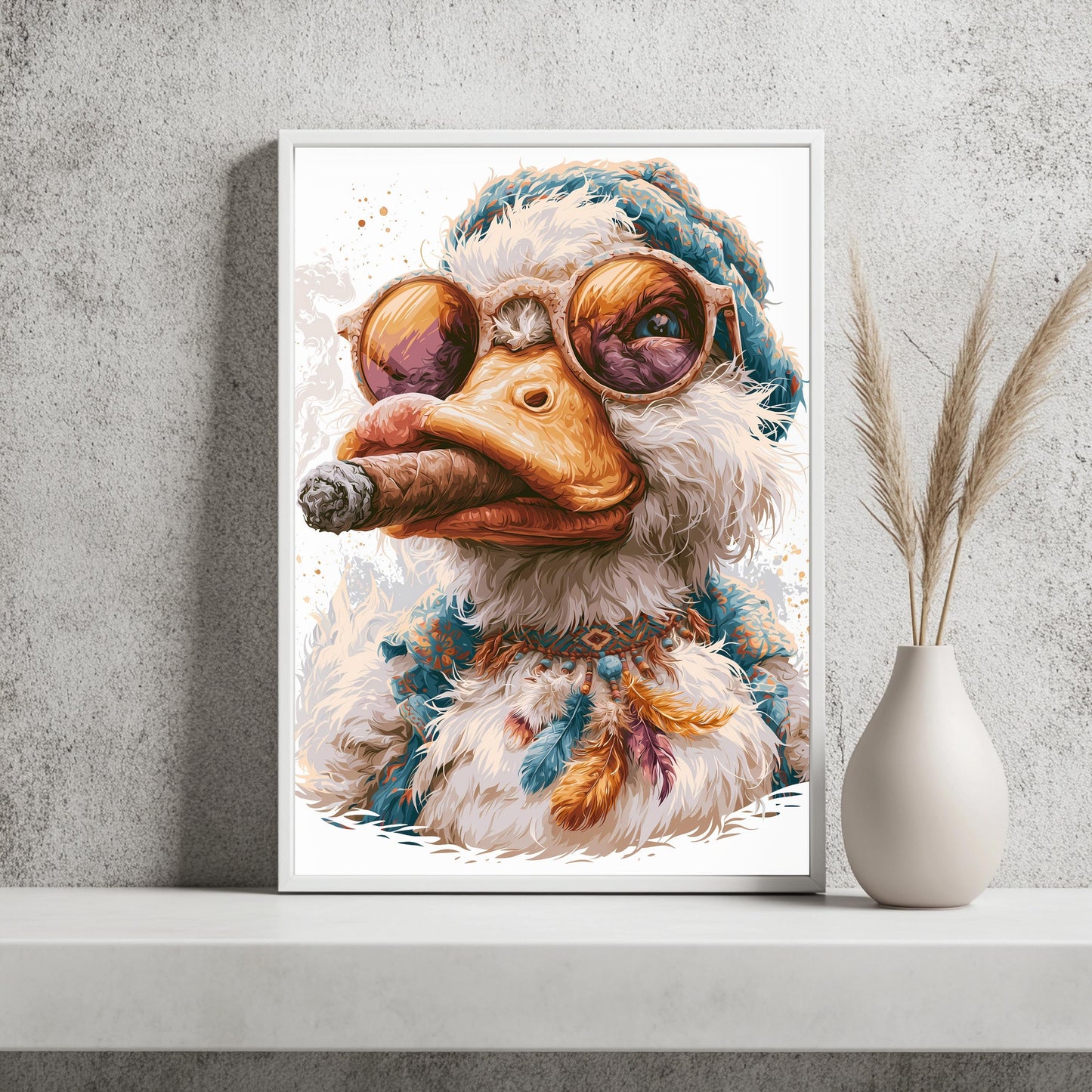 Lustiger Strauß Poster Sonnenbrille