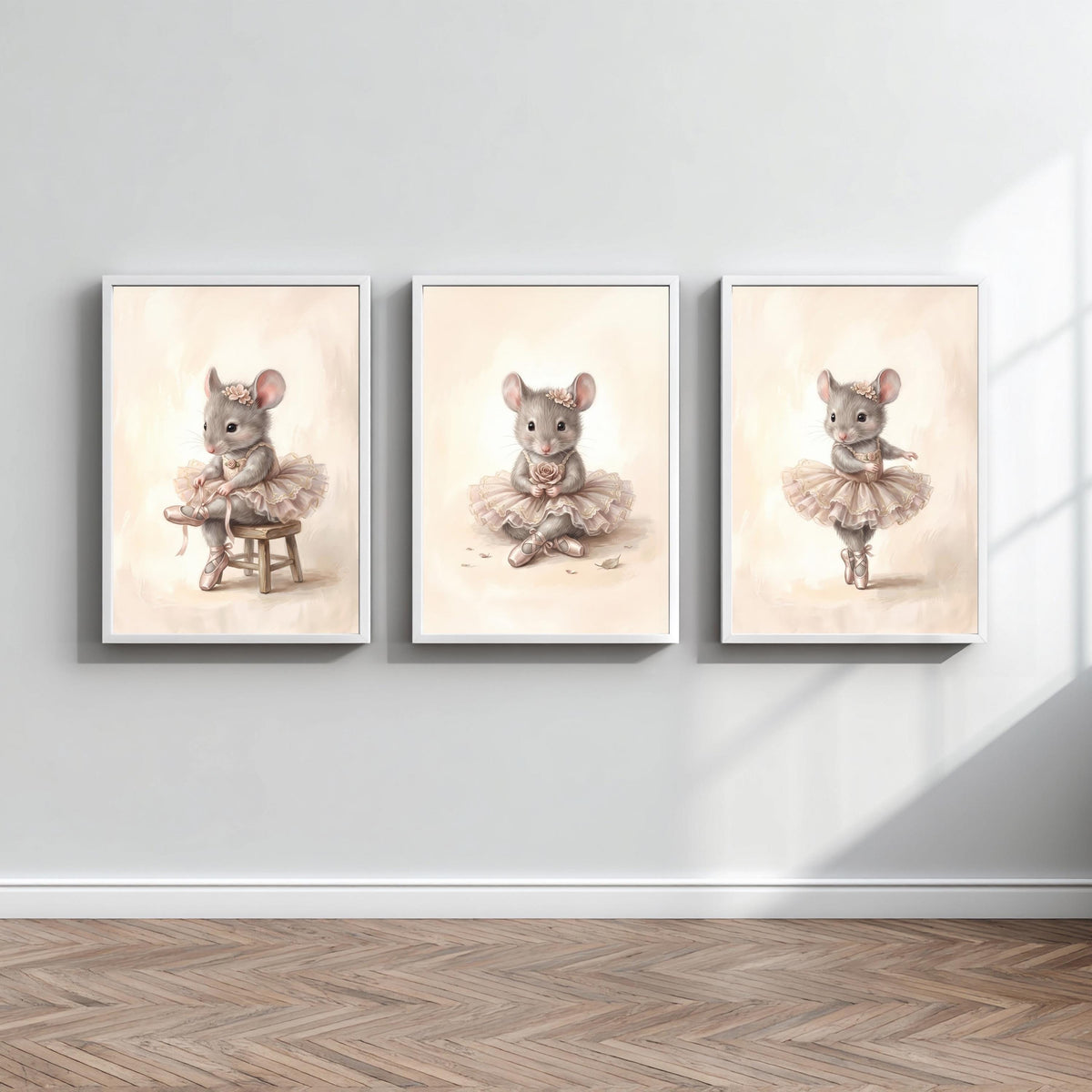Ballerina-Mäuse Poster Set – Produktansicht 2