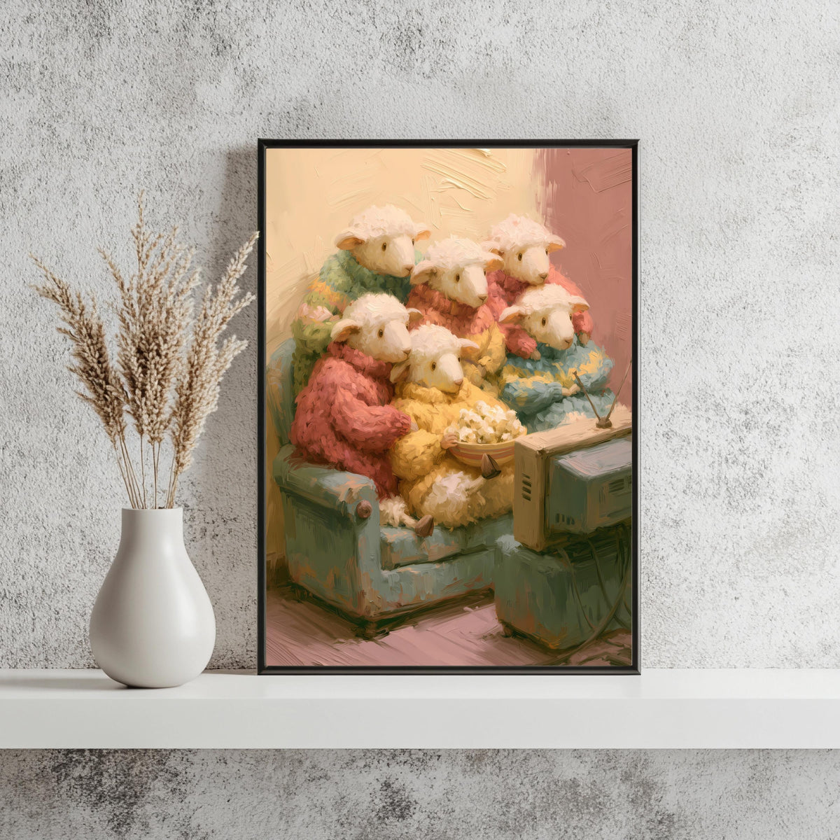 Schaf Familie Fernsehen Poster – Produktansicht 3