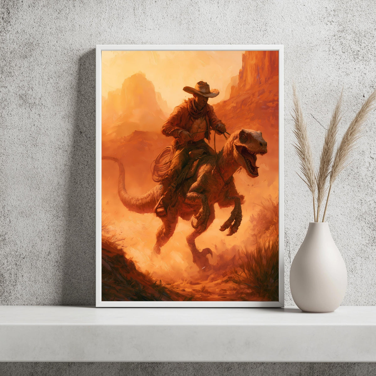 Cowboy Raptor Western Poster – Produktansicht 2