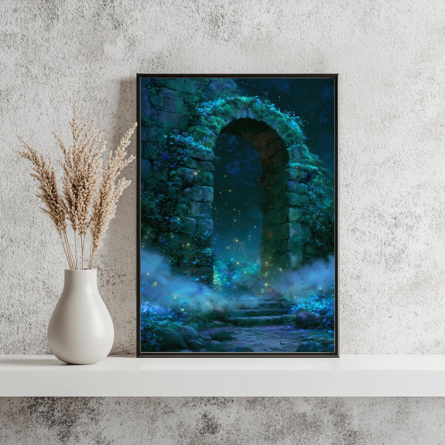 Steinbogen Poster Wald Fantasy Mystisch