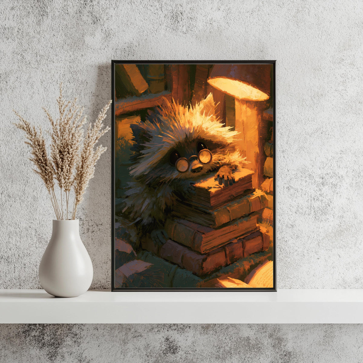 Lesende Kreatur Bücher Poster – Produktansicht 3