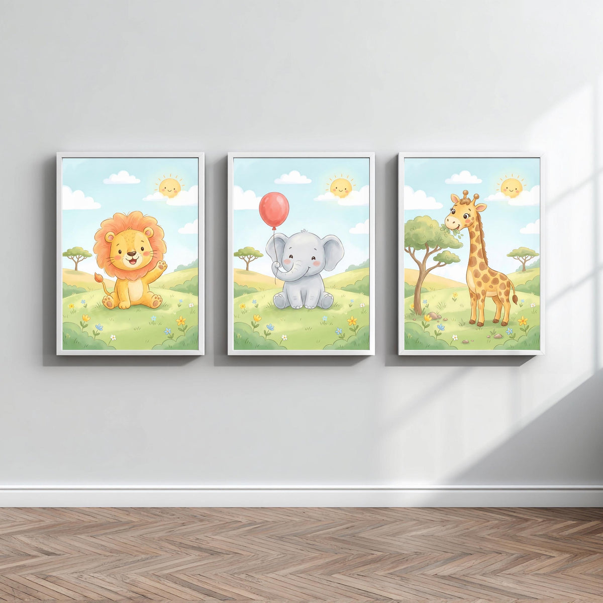 Safari Tiere Poster Set – Produktansicht 2