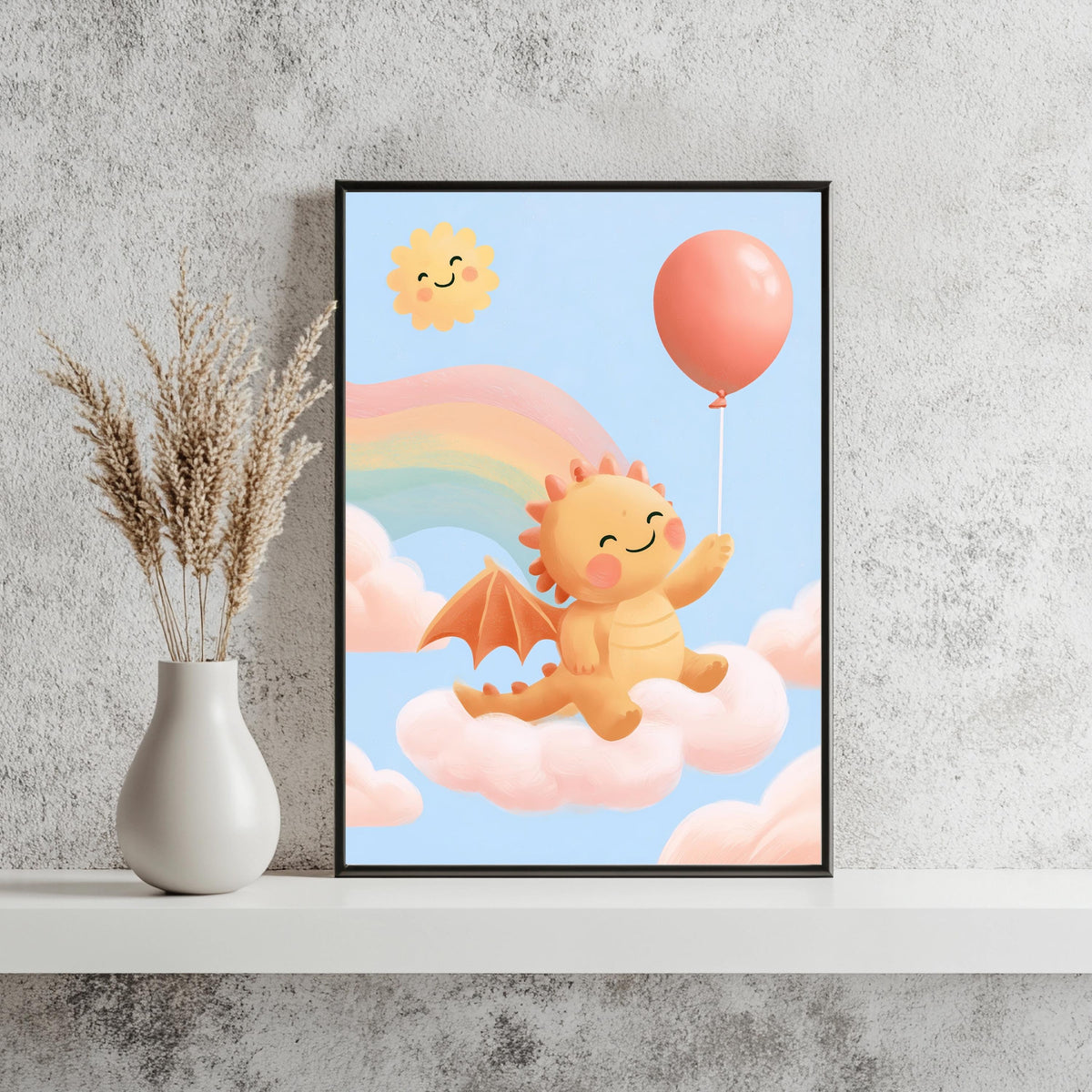 Baby Drache Regenbogen Poster – Produktansicht 4