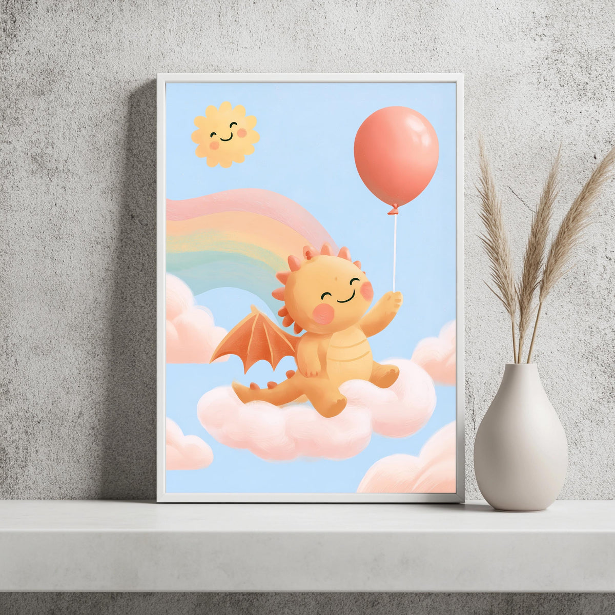 Baby Drache Regenbogen Poster – Produktansicht 2