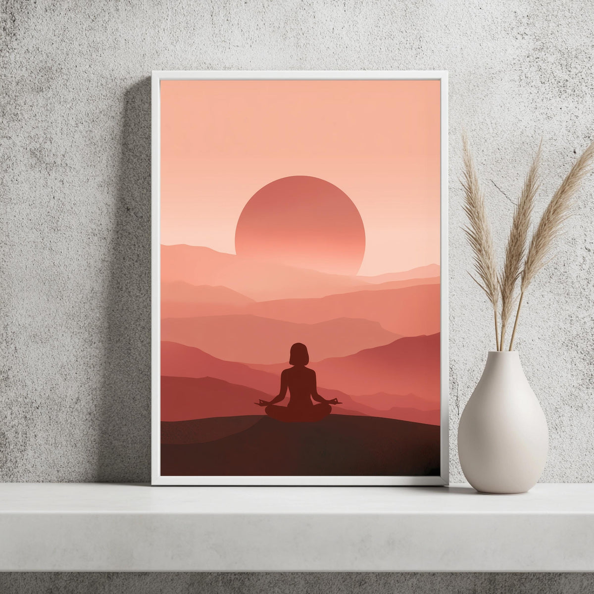 Meditation Berge Zen Poster – Produktansicht 2