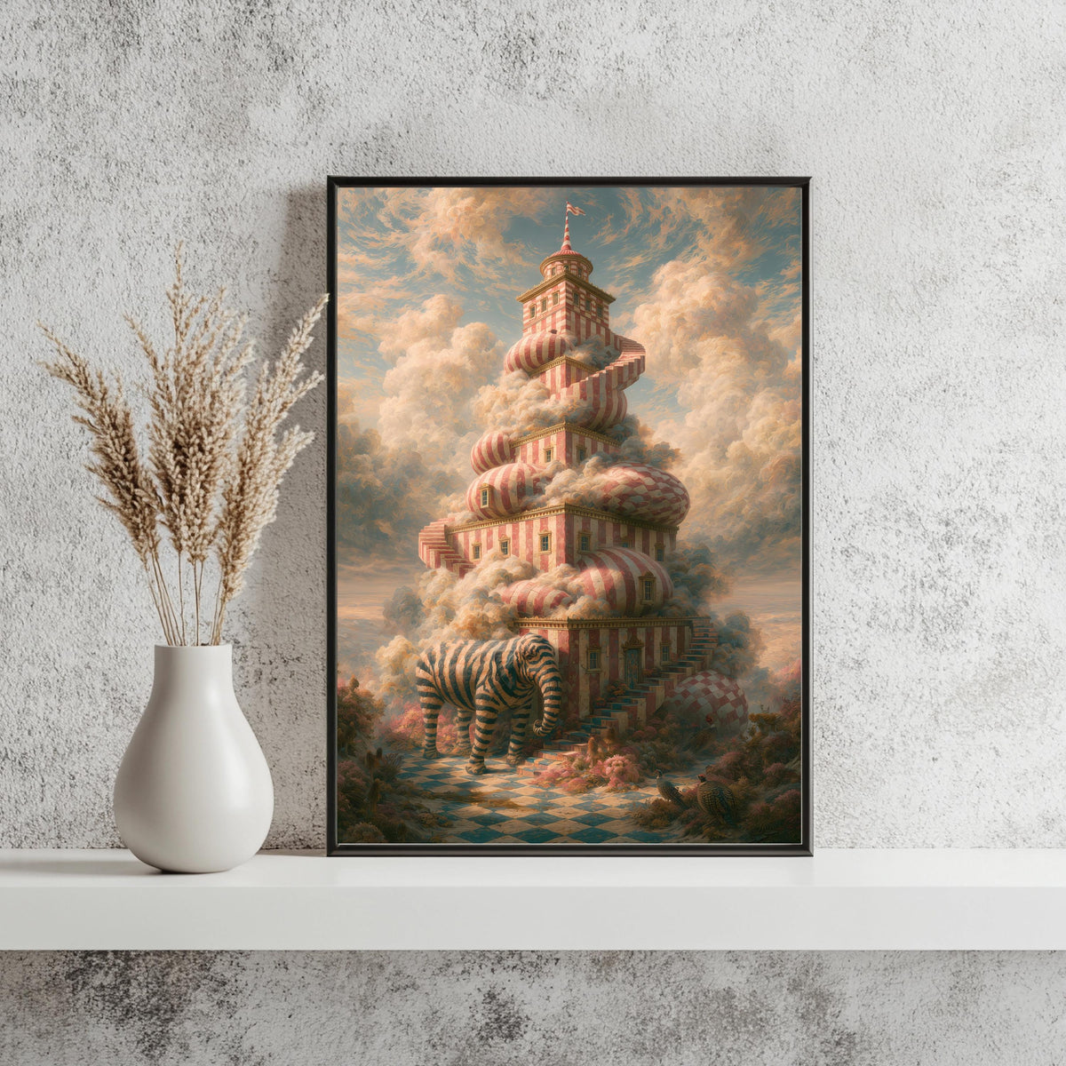 Märchenturm Elefant Vintage Poster – Produktansicht 3