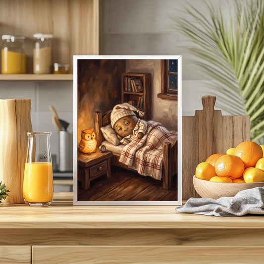 Schläfrige Kartoffel Poster Küche Lustig
