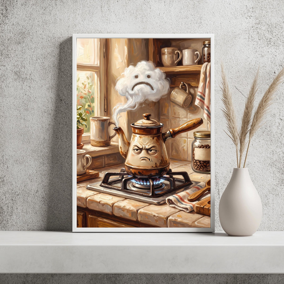 Grantige Kaffeekanne Lustig Poster – Produktansicht 2