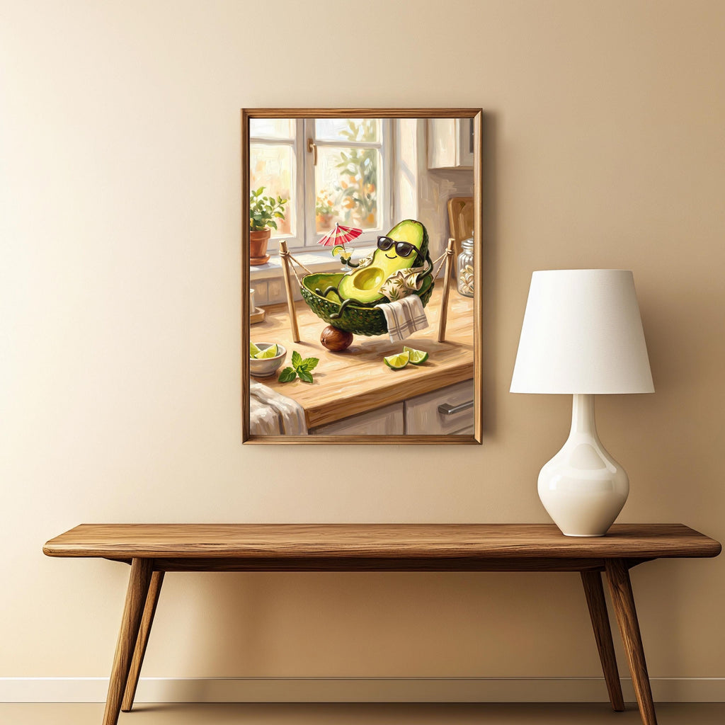 Entspannte Avocado Lustig Poster – Produktansicht 4
