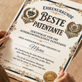 Personalisierte Urkunde „Beste Patentante“