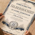 Personalisierte Urkunde „Silberhochzeit“
