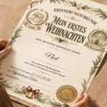 Mein erstes Weihnachten – personalisierte Erinnerungsurkunde