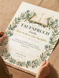 Taufspruch-Poster – personalisierte Urkunde zur Taufe