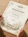 Perlenhochzeit 30 Jahre – personalisierte Urkunde