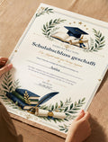Schulabschluss geschafft – personalisierte Urkunde