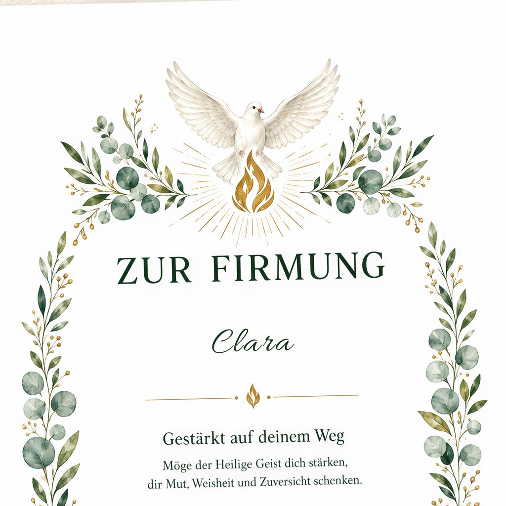 Firmung – personalisierte Urkunde