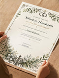 Eiserne Hochzeit 65 Jahre – personalisierte Urkunde